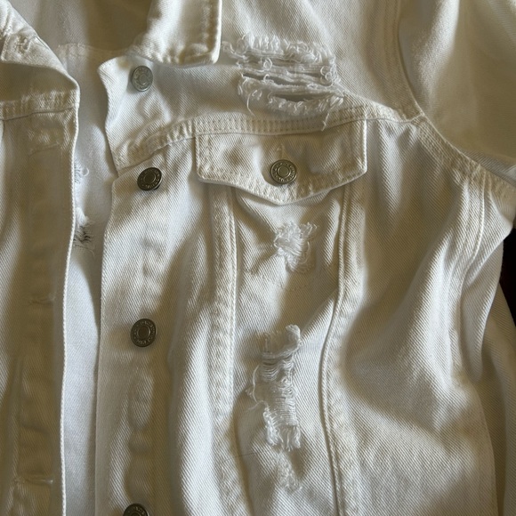 Distressed, white PacSun, jean jacket - Picture 5 of 7